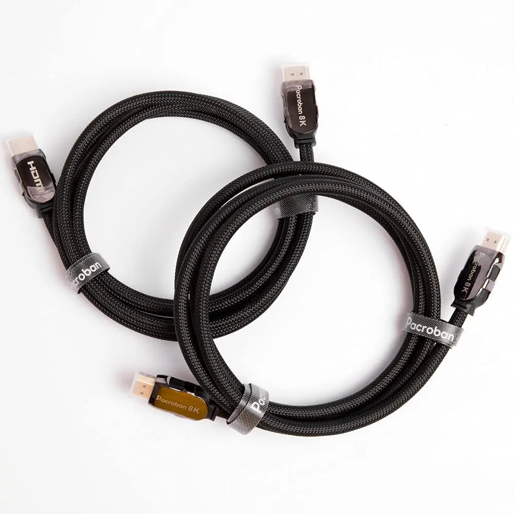 Hyperfast Black HDMI to HDMI 2.1 Cable - 8K 60Hz, 4K 120Hz, 48Gbps, HDDR, Dolby Atmos